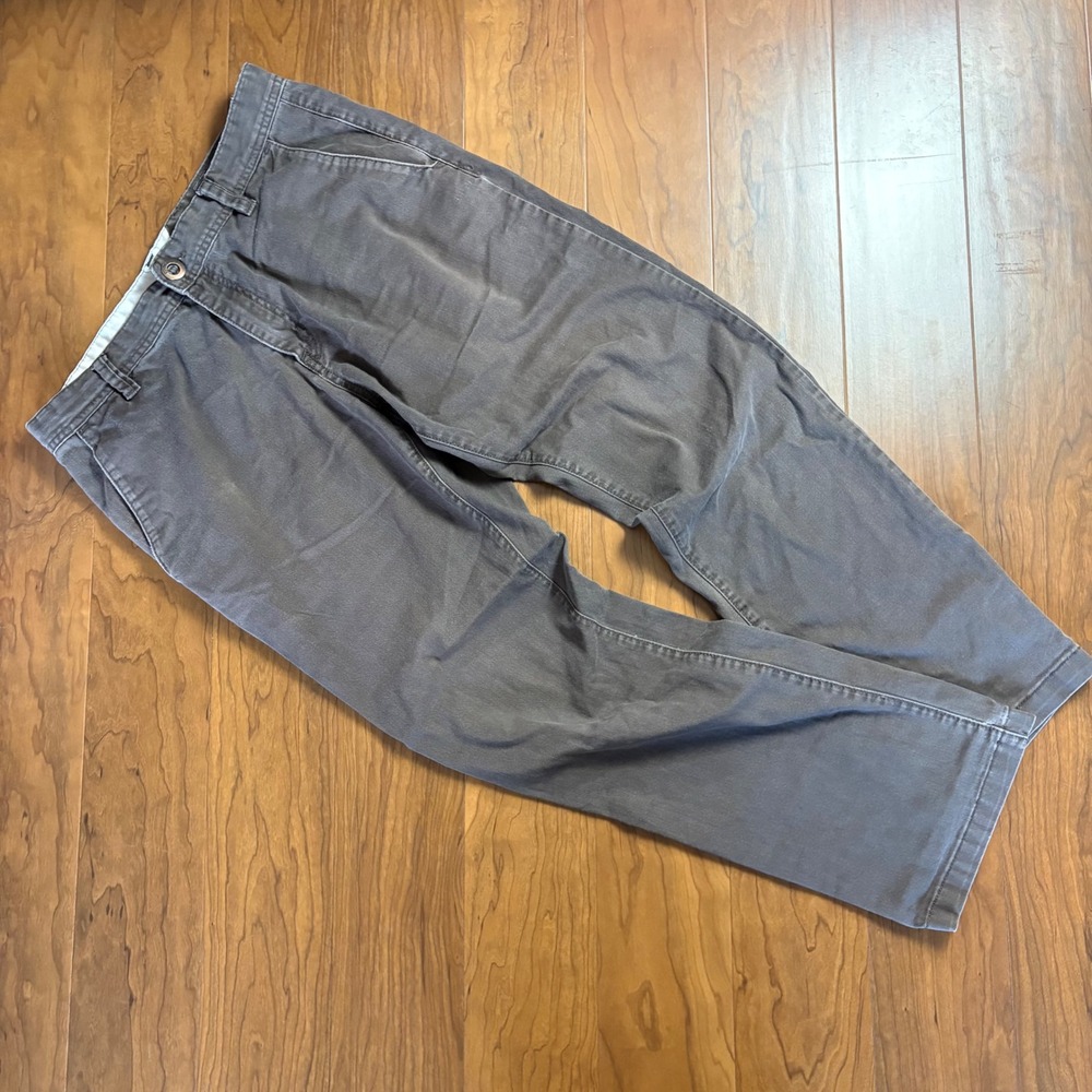Volcom Stone Made Chino Pants Mens 34 Gray Faded Straight Leg Skate Trousers